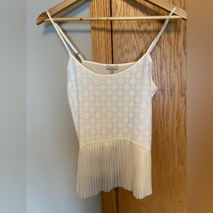 CLU white tank top